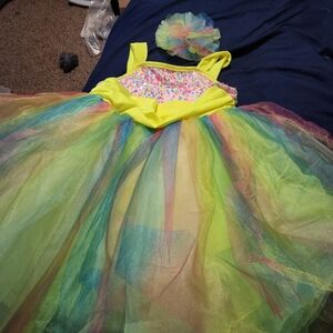 Colorful Rainbow Kids Costume
